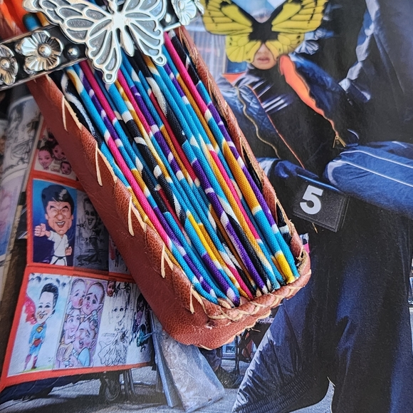 Taxco Sterling Silver Butterfly and Floral Bracelet (.925 SS) - Picture 11 of 12